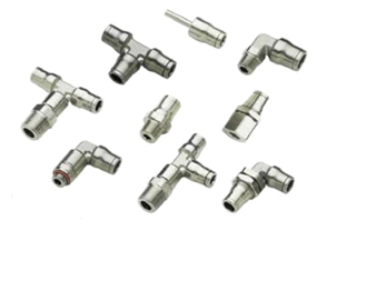 316L Stainless Steel 4 mm and M5X0.8 mm Push-to-Connect and Metric Run Tee Parker 171PLS-4M-M5 Prestolok PLS Push-to-Connect Fitting Tube to Pipe